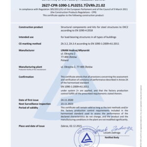 Certificate FPC 1090-4_ENG